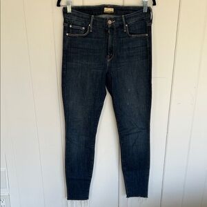 MOTHER Dark Indigo Skinny Jeans